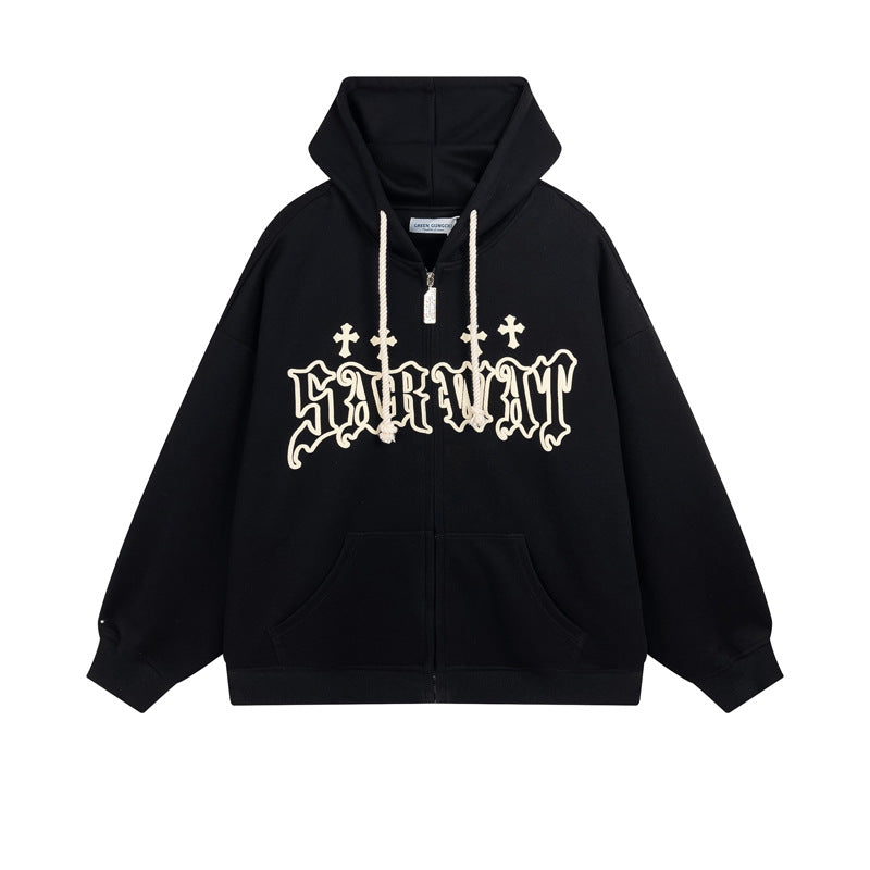 Women's Unisex Streetwear Zip-Up Hoodie