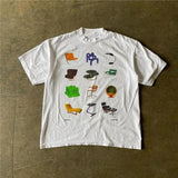 Men’s Oversized Heavy Cotton Retro Graphic T-Shirt