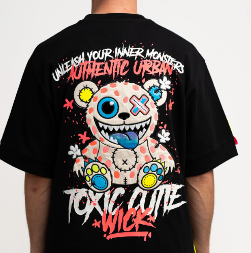 Men’s Oversized Toxic Graphic T-Shirt