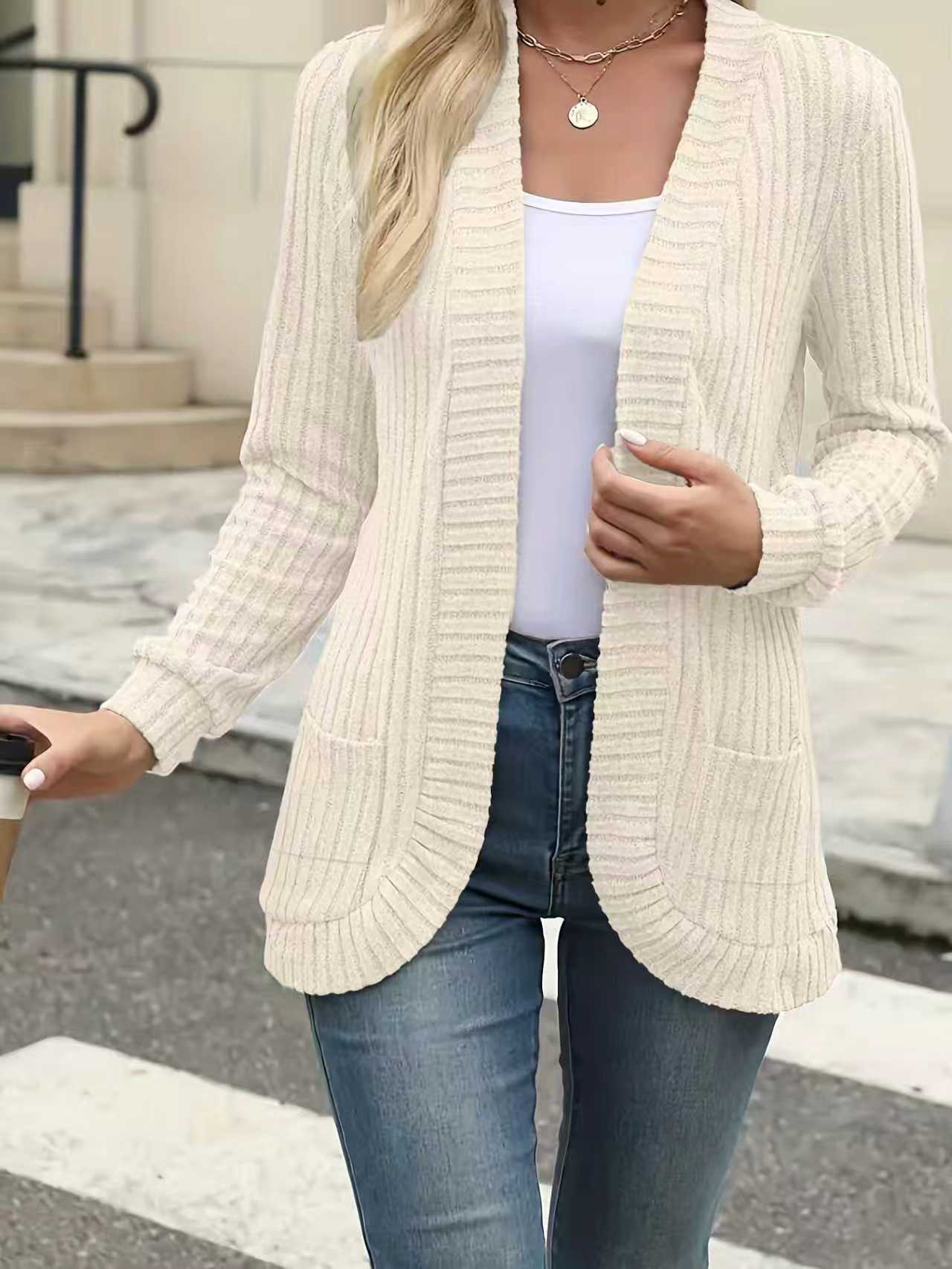 Women’s Textured Patchwork Cardigan