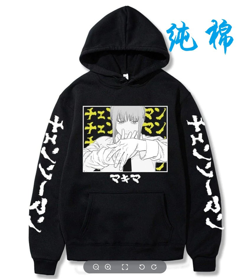 Men's Chainsaw Man Cotton Anime Hoodie
