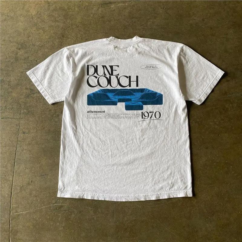 Men’s Oversized Heavy Cotton Retro Graphic T-Shirt