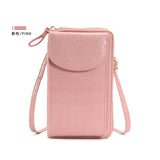 Women’s Vertical Leather Crossbody Phone Bag
