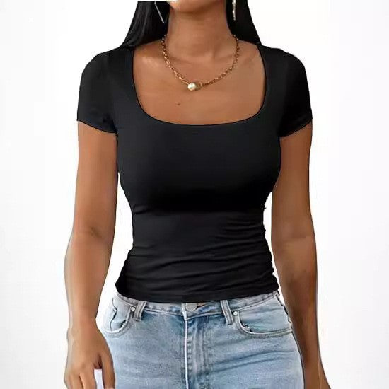 Women’s Classic U-Neck Short-Sleeve Tee