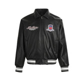 Men’s PU Leather Bomber Jacket