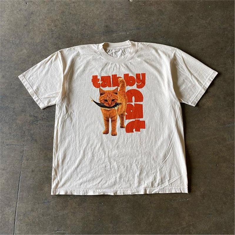 Men’s Oversized Heavy Cotton Retro Graphic T-Shirt