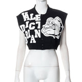 Women’s Sleeveless Graphic Knit Top