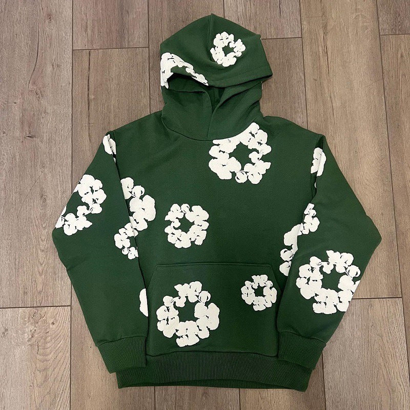 Men's Cotton Foam Printed High Street Hoodie
