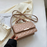 Women’s Diamond-Textured Pleated Handbag