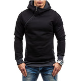 Men’s Slanted Zip Pullover Hoodie