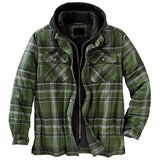 Men’s Checkered Hooded Jacket