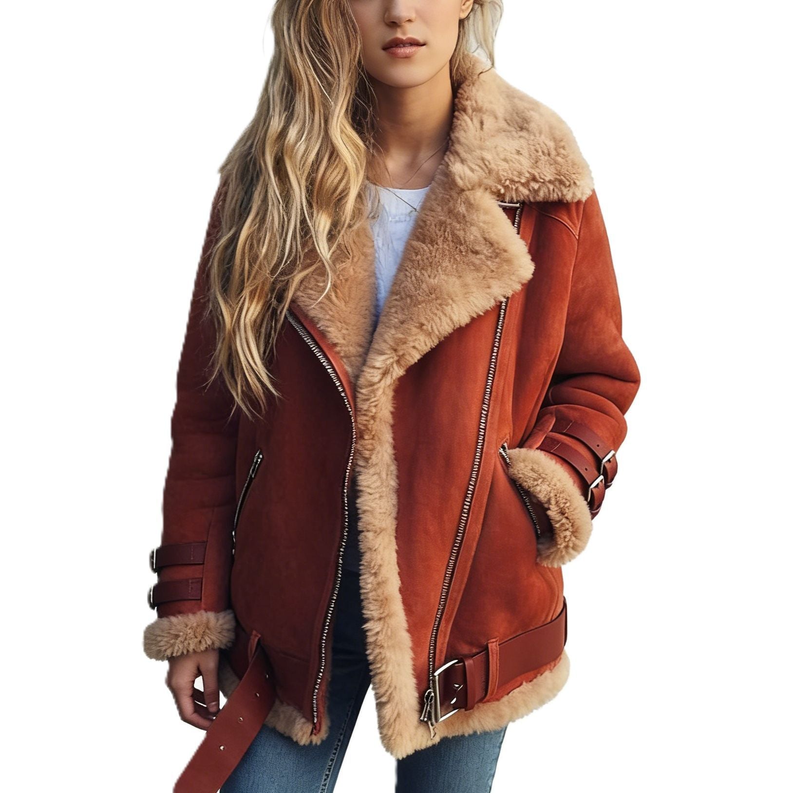 Women’s Suede Lambskin Coat