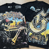 Men's High Street Skull Rock Band T-Shirt