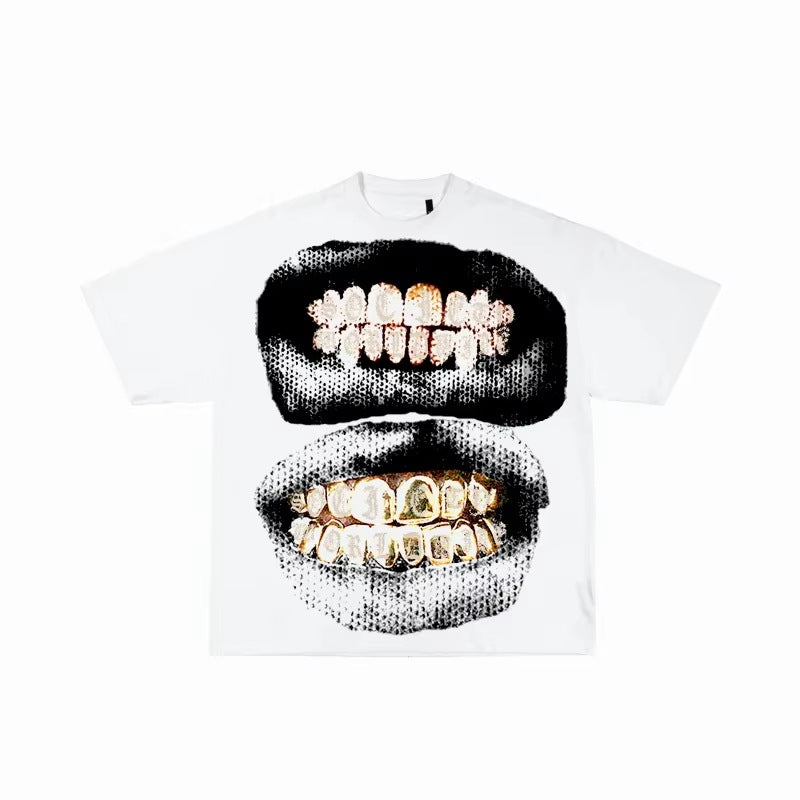 Men’s Y2K Letter Print T-Shirt