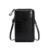 Women’s Vertical Leather Crossbody Phone Bag