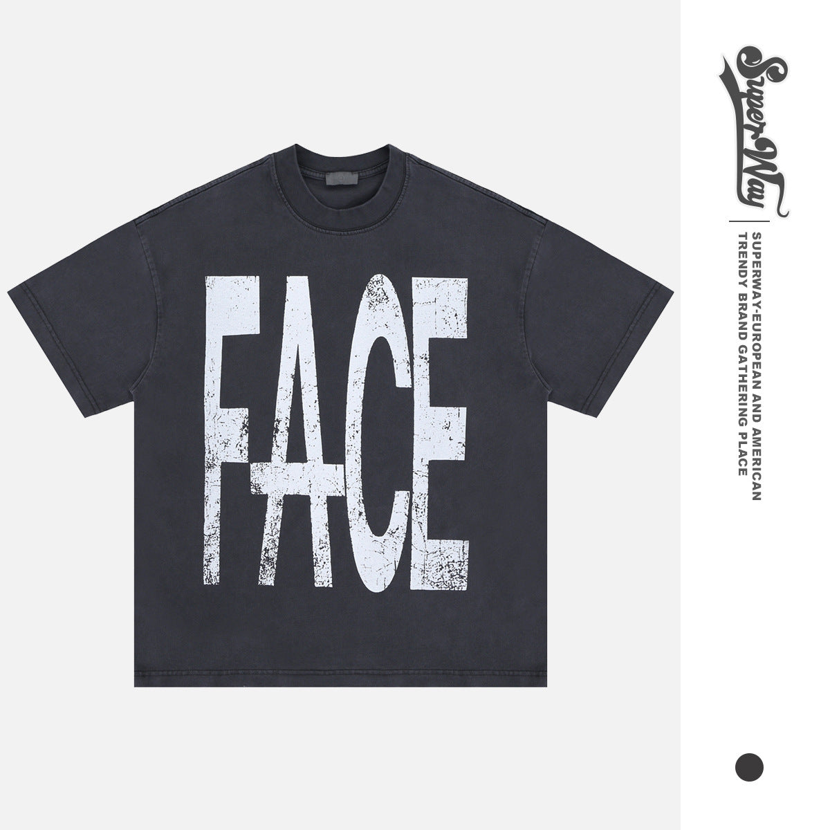 Men’s Letter Print Heavy Cotton T-Shirt