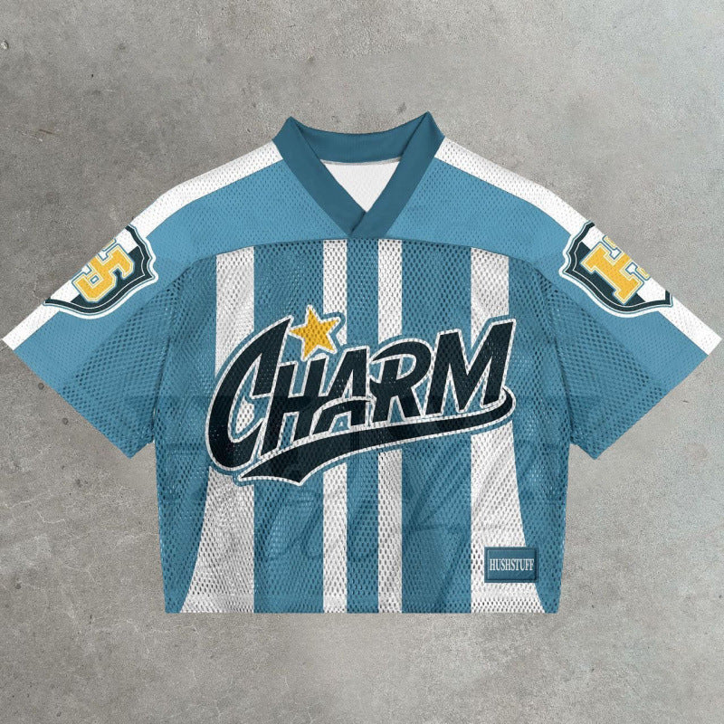 Men’s Mesh Short Sleeve Football Jersey