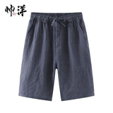 Men’s Wide-Leg Linen Shorts