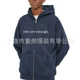 Girls’ Oversized Zip-Up Hoodie Jacket