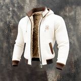Men's Fleece Thickened Hooded Jacket