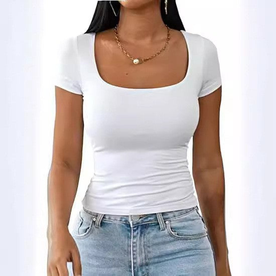 Women’s Classic U-Neck Short-Sleeve Tee