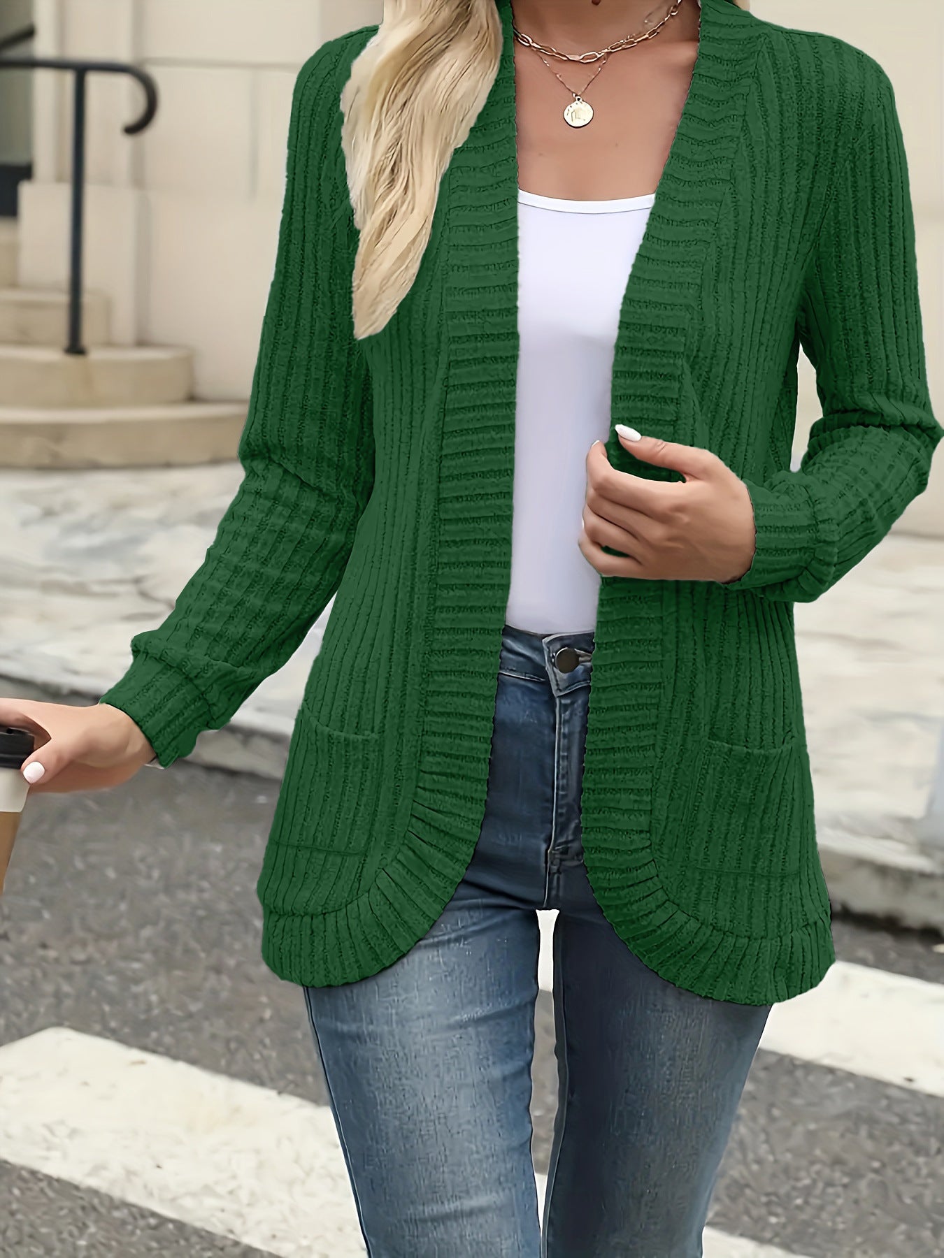 Women’s Textured Patchwork Cardigan