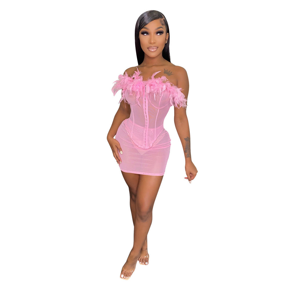 Women's Pure Color Sheer Mesh Top