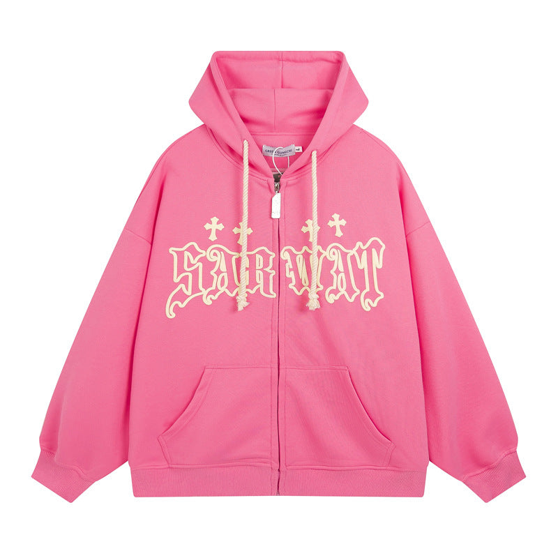 Women's Unisex Streetwear Zip-Up Hoodie