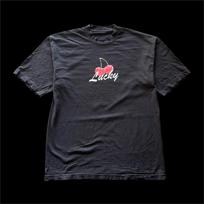 Men’s Oversized Heavy Cotton Retro Graphic T-Shirt