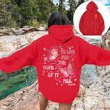 Women’s Off-Shoulder Love Graphic Hoodie
