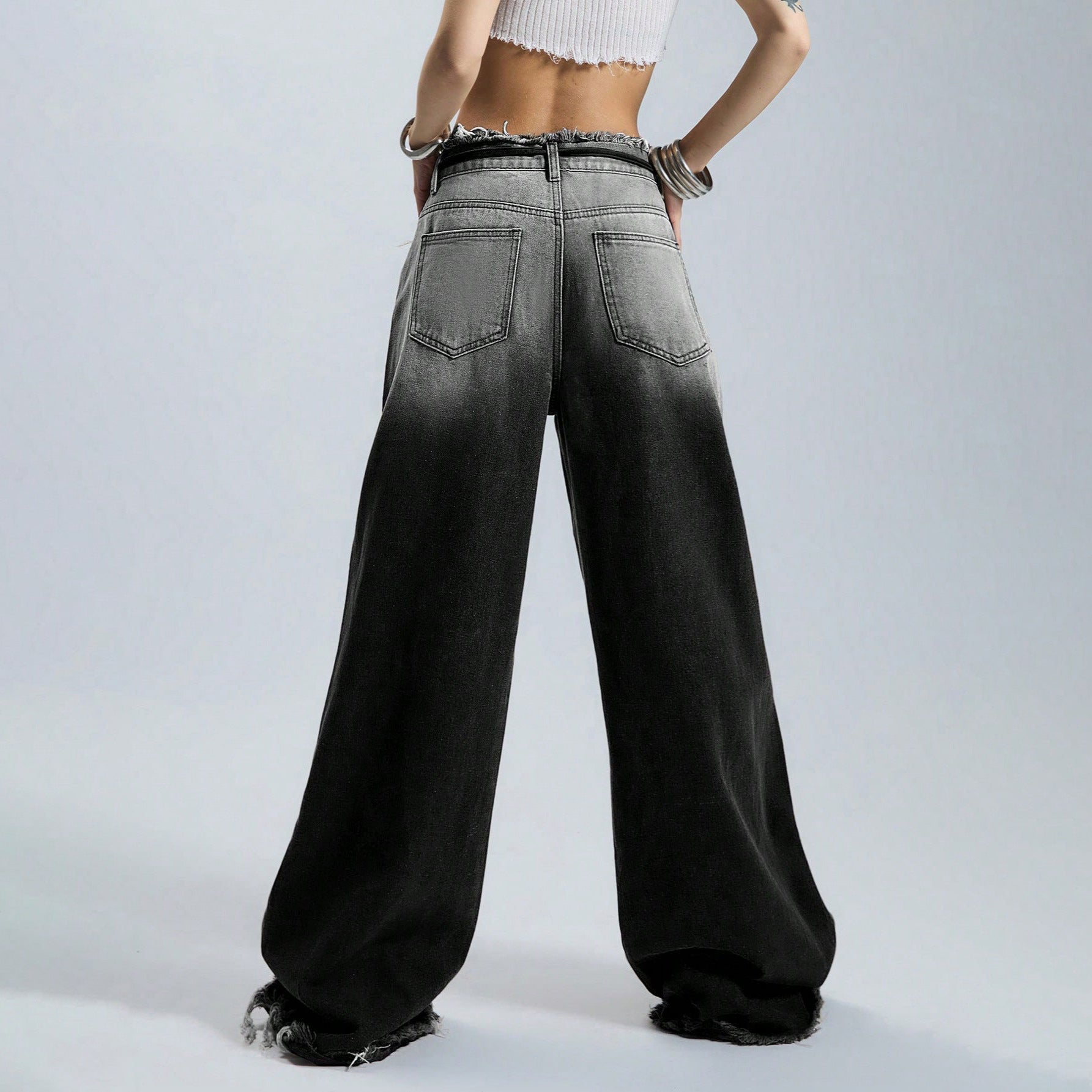 Women’s Gradient Wide-Leg Jeans