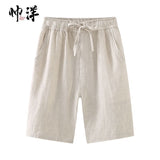 Men’s Wide-Leg Linen Shorts