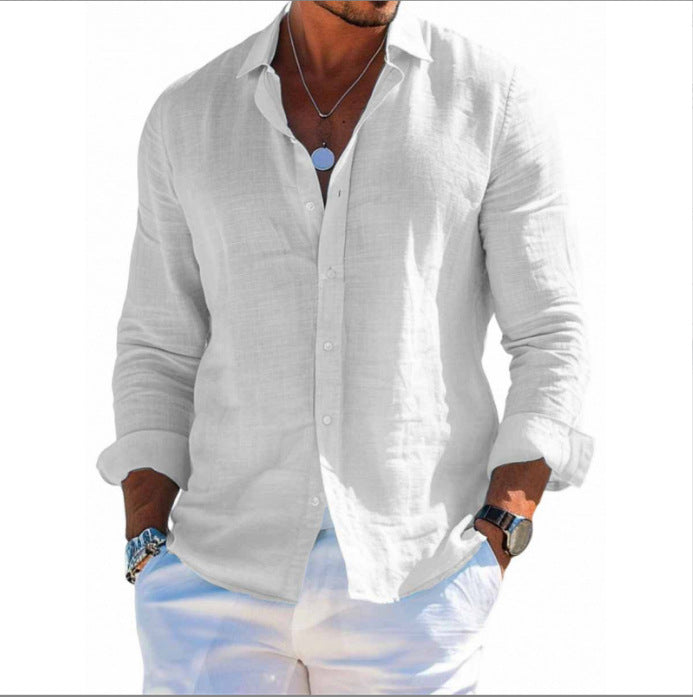 Men’s Hawaiian Print Button-Up Shirt