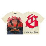 Men's High Street Skull Rock Band T-Shirt