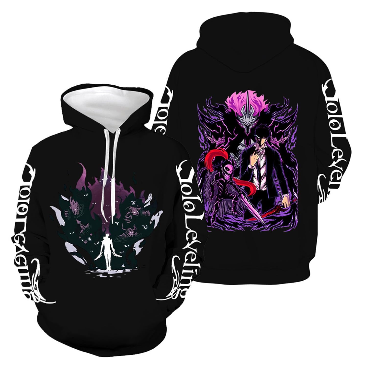 Men’s Anime-Style Graphic Hoodie