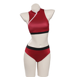 Women’s Red Chinese-Inspired One-Piece Swimsuit
