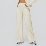 Women’s High-Waist Wide-Leg Fleece Pants