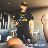 Men's Classic Letter Slogan Gradient T-Shirt