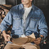 Men’s Long Sleeve Denim Work Shirt