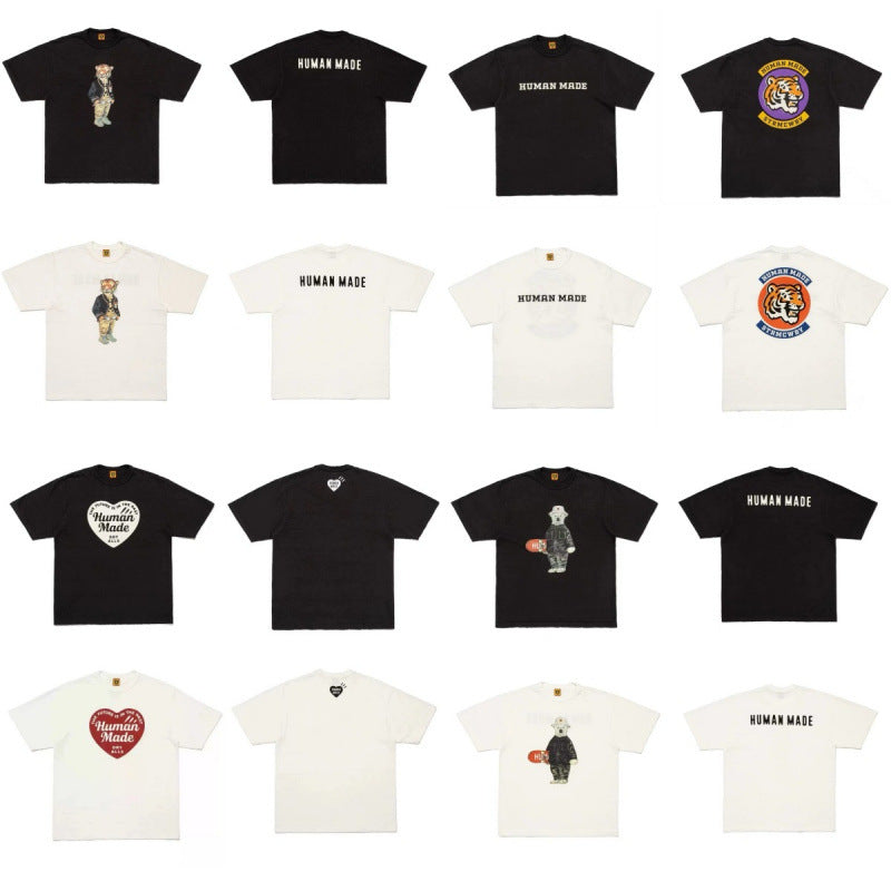 Men’s Cartoon Print Cotton T-Shirt