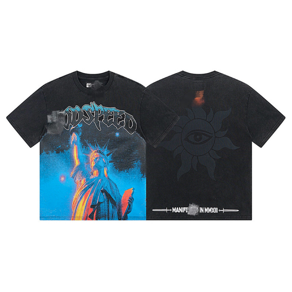 Men's High Street Skull Rock Band T-Shirt