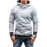 Men’s Slanted Zip Pullover Hoodie