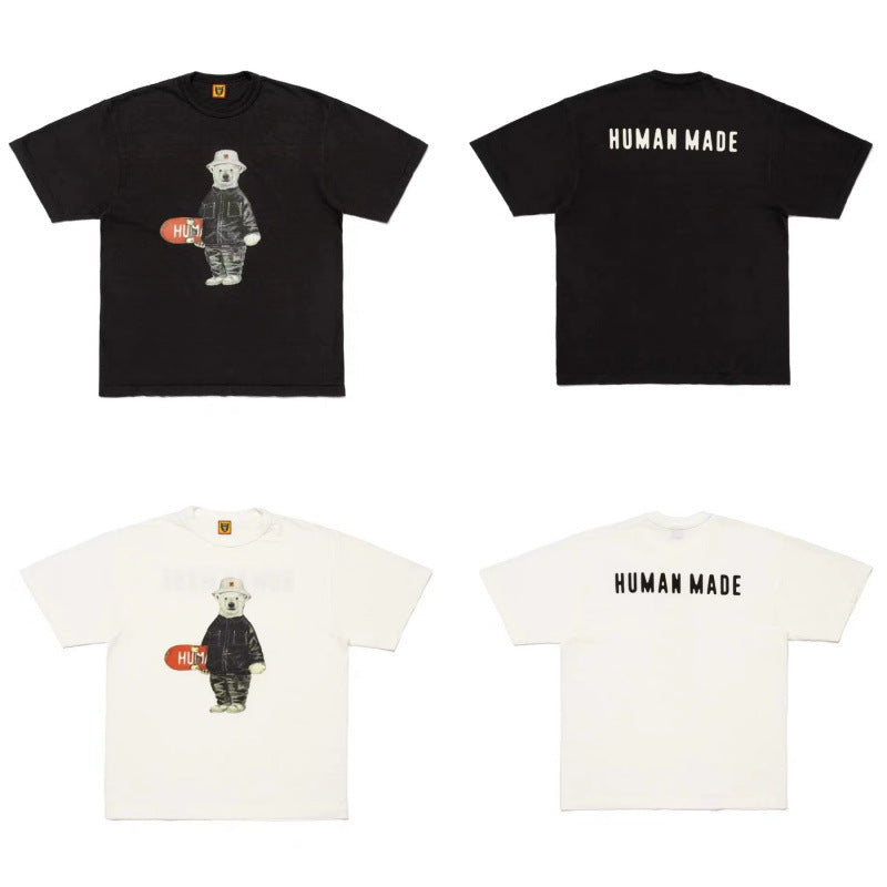Men’s Cartoon Print Cotton T-Shirt