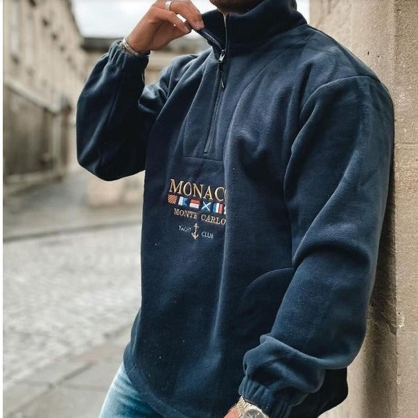 Men’s Embroidered Letter Hoodie