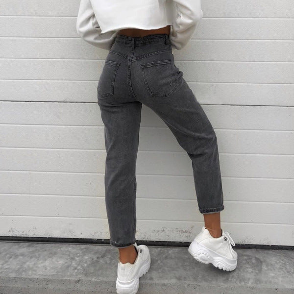 Women's Cropped Wide-Leg Harem Pants