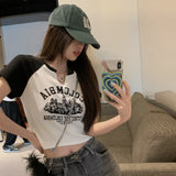 Women’s Retro V-Neck Graphic T-Shirt