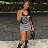 Women’s Rhinestone Crop Top