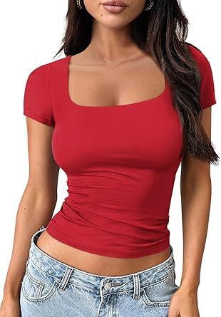 Women’s Classic U-Neck Short-Sleeve Tee