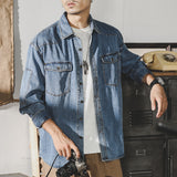 Men’s Long Sleeve Denim Work Shirt