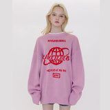 Women’s Pink Knit Pullover Sweater